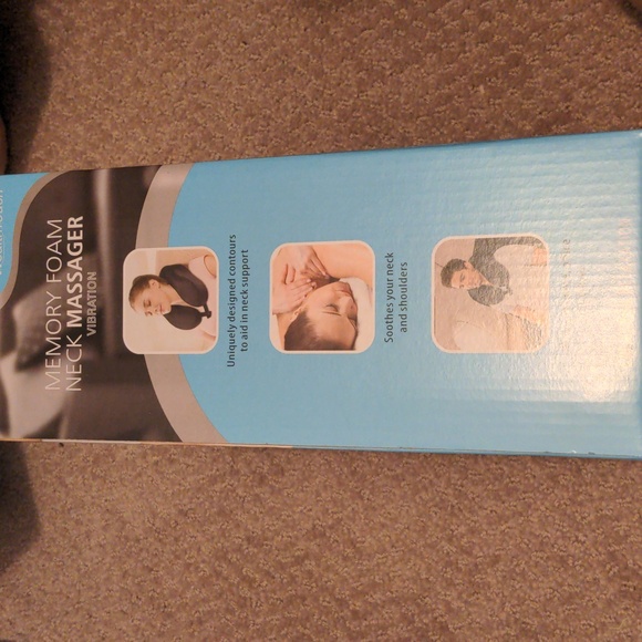 NIB Memory Foam Neck Massager (Blue) - Picture 2 of 4